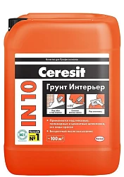 Праймер Ceresit IN 10 10л (10кг) ЗИМА (морозостойкая)