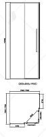 Душевой уголок RGW Stilvoll SV-31B 80х80см 32323188-14 профиль черный, стекло прозрачное