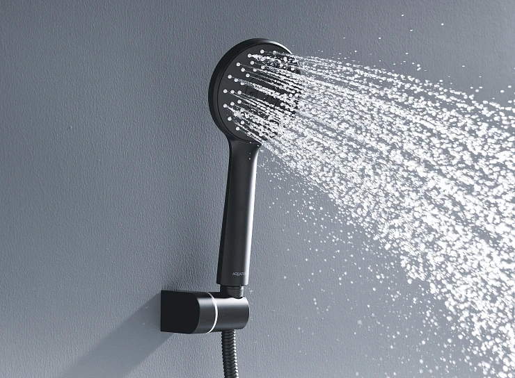 Смеситель для ванны с душем Aquatek Оберон AQ1249MB черный матовый