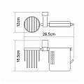 Держатель туалетной бумаги Wasserkraft Leine K-5059 с держателем для освежителя, с крышкой, хром