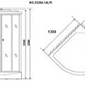 Душевая кабина Niagara Classic 130х90см NG-33394L профиль серебро