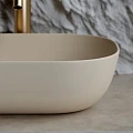 Раковина накладная Ceramica Nova Element CN6009MC бежевая матовая