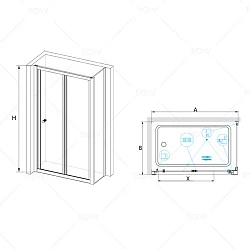 Душевой уголок RGW Classic CL-31 90x90см 04093199-11 профиль хром, стекло прозрачное