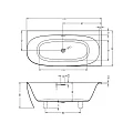 Акриловая ванна Riho Omega Corner 170x80 B098001005 левая, белая глянцевая