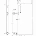 Душевая стойка Bravat Arc D224K-ENG черная
