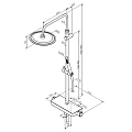 Душевая стойка Damixa Scandinavian Pure 936760300 черная матовая