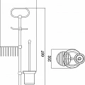 Стойка Timo Nelson 150085/00 хром