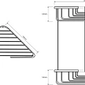 Полка Bemeta Cytro 102308132 2-ярусная, хром