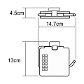 Держатель туалетной бумаги Wasserkraft Dill K-3925 с крышкой, хром