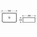 Раковина накладная Comforty T-Y9378MB черная матовая