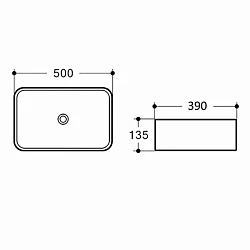 Раковина накладная Comforty T-Y9378MB черная матовая