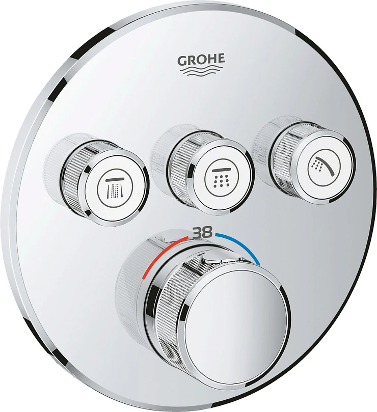 Термостатический смеситель Grohe Grohtherm SmartControl 29121000 для душа, хром