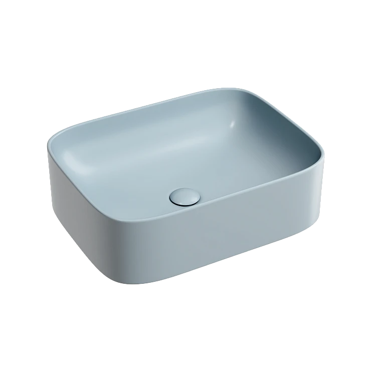 Раковина накладная Ceramica nova Element 505*380*150мм CN6052MHL серо-голубая матовая