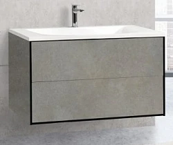 Тумба под раковину Cezares PREMIER-HPL-100-2C-SO-CESTR-BLUM Cemento Struttura