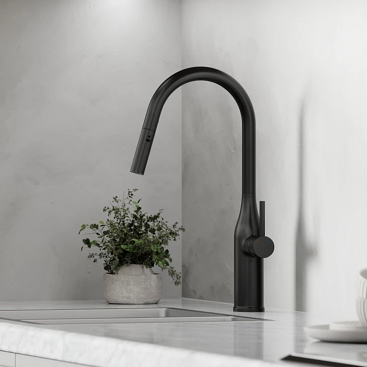 Смеситель для кухни Sancos Grand SC4002MB черный матовый