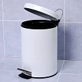 Ведро для мусора Wasserkraft Kammel K-8300 635WHITE 5L белое матовое
