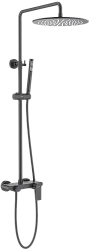 Душевая стойка Aquatek Лира AQ2440MB матовая черная