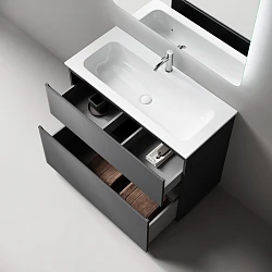 Тумба под раковину Sancos Folk Floor 100 FL100FGS напольная, Grey soft