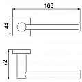 Держатель туалетной бумаги Timo Selene 12035/03 черный матовый