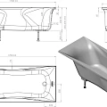 Ванна из искусственного камня Астра-Форм Вега 170x70 пристенная, белая глянцевая