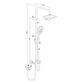 Душевая стойка Damixa Apollo DX220920300 черная