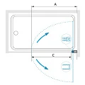 Шторка на ванну RGW Screens SC-109B 60x150см 411110906-14 профиль черный, стекло прозрачное