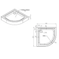 Душевой поддон AM.PM Gem 90х90см W90T-401-090B черный