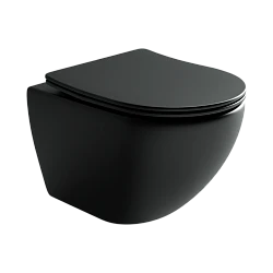 Унитаз подвесной Ceramica Nova Metropol Rimless CN4002MB Чёрный Матовый