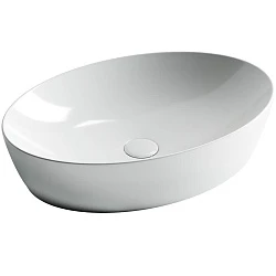 Раковина накладная Ceramica Nova Element CN5018 белая глянцевая