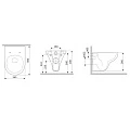 Унитаз подвесной AM.PM Gem C901700SC белый глянец