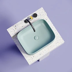 Раковина накладная Ceramica nova Element 505*380*150мм CN6052MLG зеленая матовая