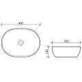 Раковина накладная Ceramica Nova Element CN5010 белая глянцевая