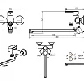 Смеситель для ванны с душем Bravat Louise F6191183CP-01L-RUS хром