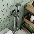 Гигиенический душ Wasserkraft A71138 со смесителем, хром