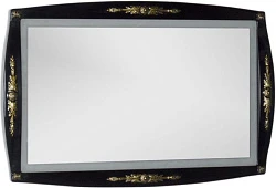 Зеркало Aquanet Виктория 120 черный/золото