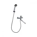 Смеситель для ванны с душем Bravat Drop F64898C-LB хром