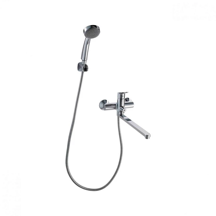 Смеситель для ванны с душем Bravat Drop F64898C-LB хром