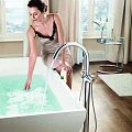 Напольный смеситель для ванны с душем Grohe Grandera 23318000 хром