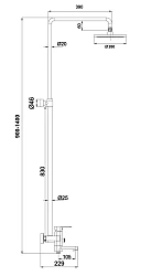Душевая стойка Timo Beverly SX-1060/00 хром