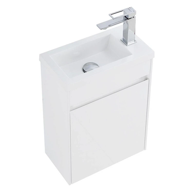 Тумба под раковину BelBagno Pietra Mini 40 R PIETRA MINI-400-1A-SO-BL-R белая глянцевая
