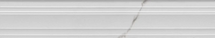 Бордюр Багет Монте Тиберио белый глянцевый обрезной 40x7,3x2,7, 1, шт