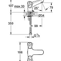 Смеситель для раковины Grohe Costa L 21100001 хром