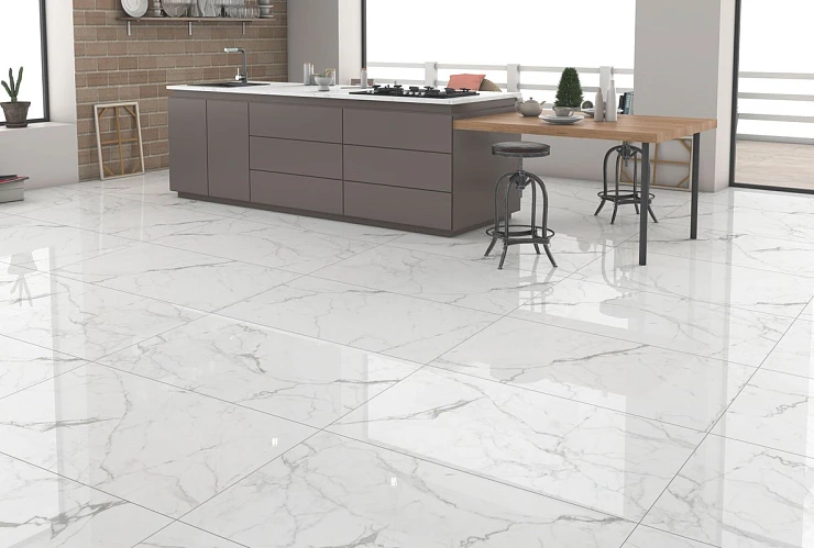 Керамогранит Global Tile Elegant Statuario 120x60 GT120604803PR белый 