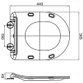 Крышка-сиденье Cezares Stylus CZR-2316-SC
