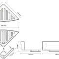Угловая полочка для мыла Bemeta 102208282