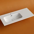 Раковина встраиваемая Ceramica Nova Element 100см CN7003L чаша слева, белая