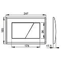Кнопка смыва AlcaPlast M172 хром матовая