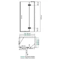 Душевой уголок Wasserkraft Aller 120x90см 10H07R профиль хром, стекло прозрачное
