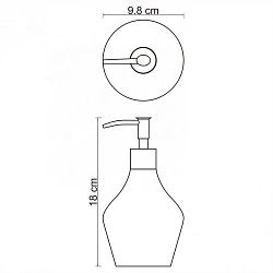 Дозатор Wasserkraft Dinkel K-4699 белый / хром