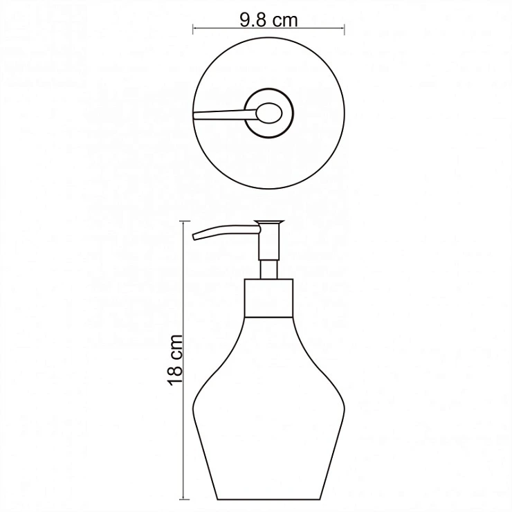 Дозатор Wasserkraft Dinkel K-4699 белый / хром